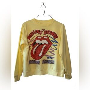 The Rolling Stones 1994 Voodoo Lounge Yellow Sweatshirt